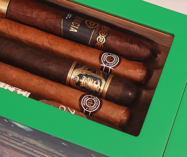 Detachable cigar box Green