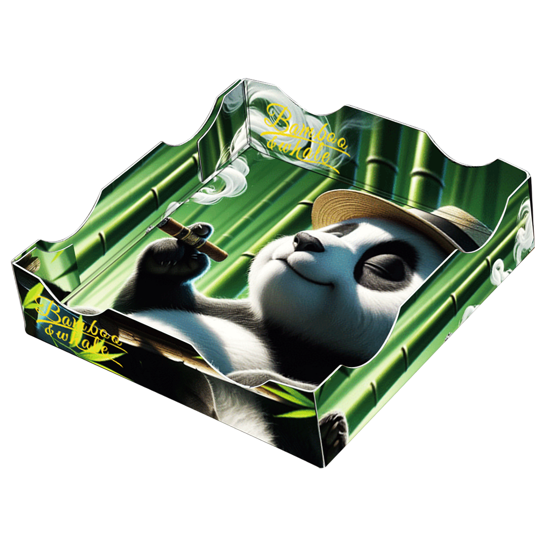 Disposable foldable ashtray Green