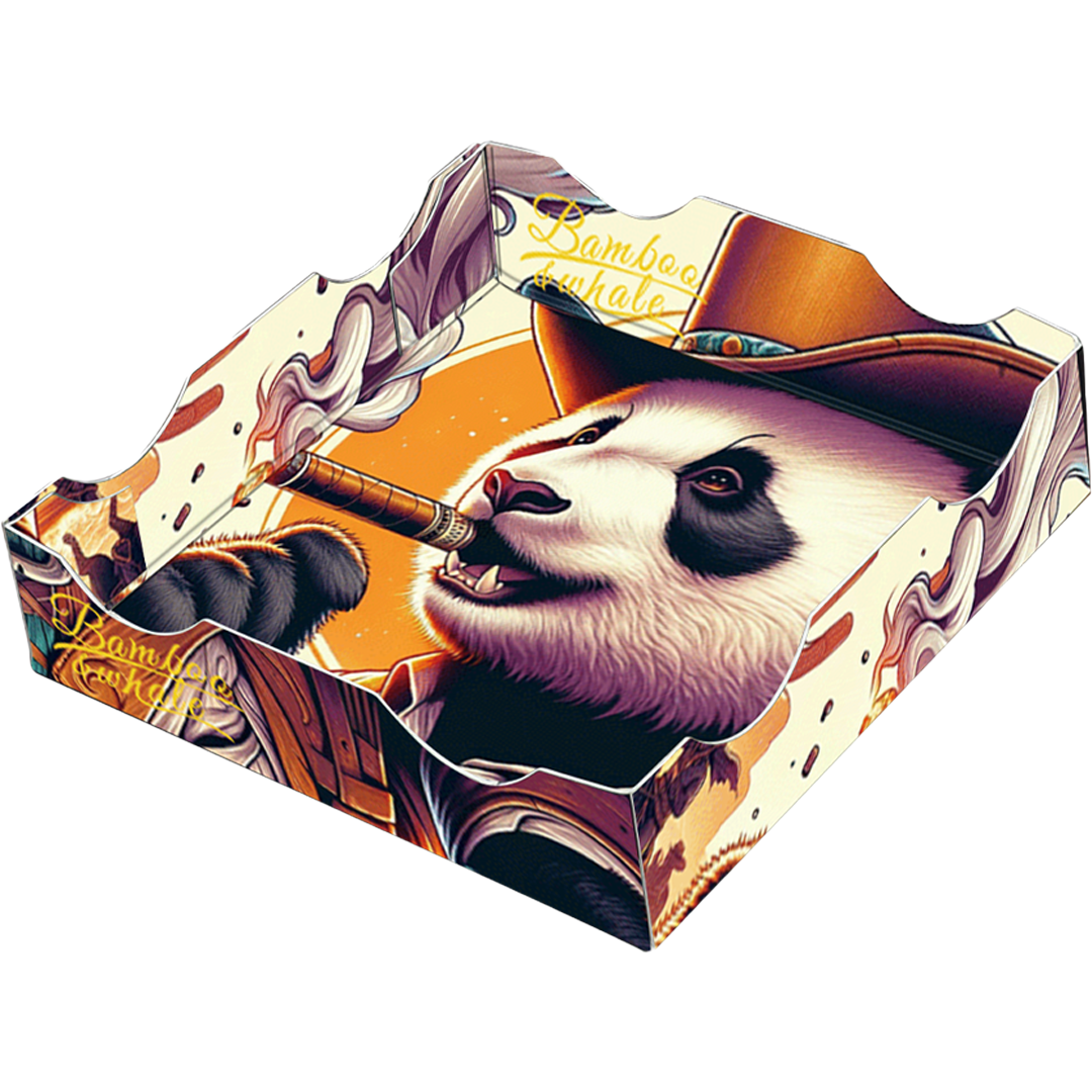 Disposable foldable ashtray Yellow