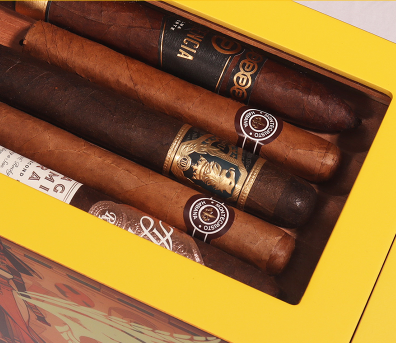 Detachable cigar box Yellow