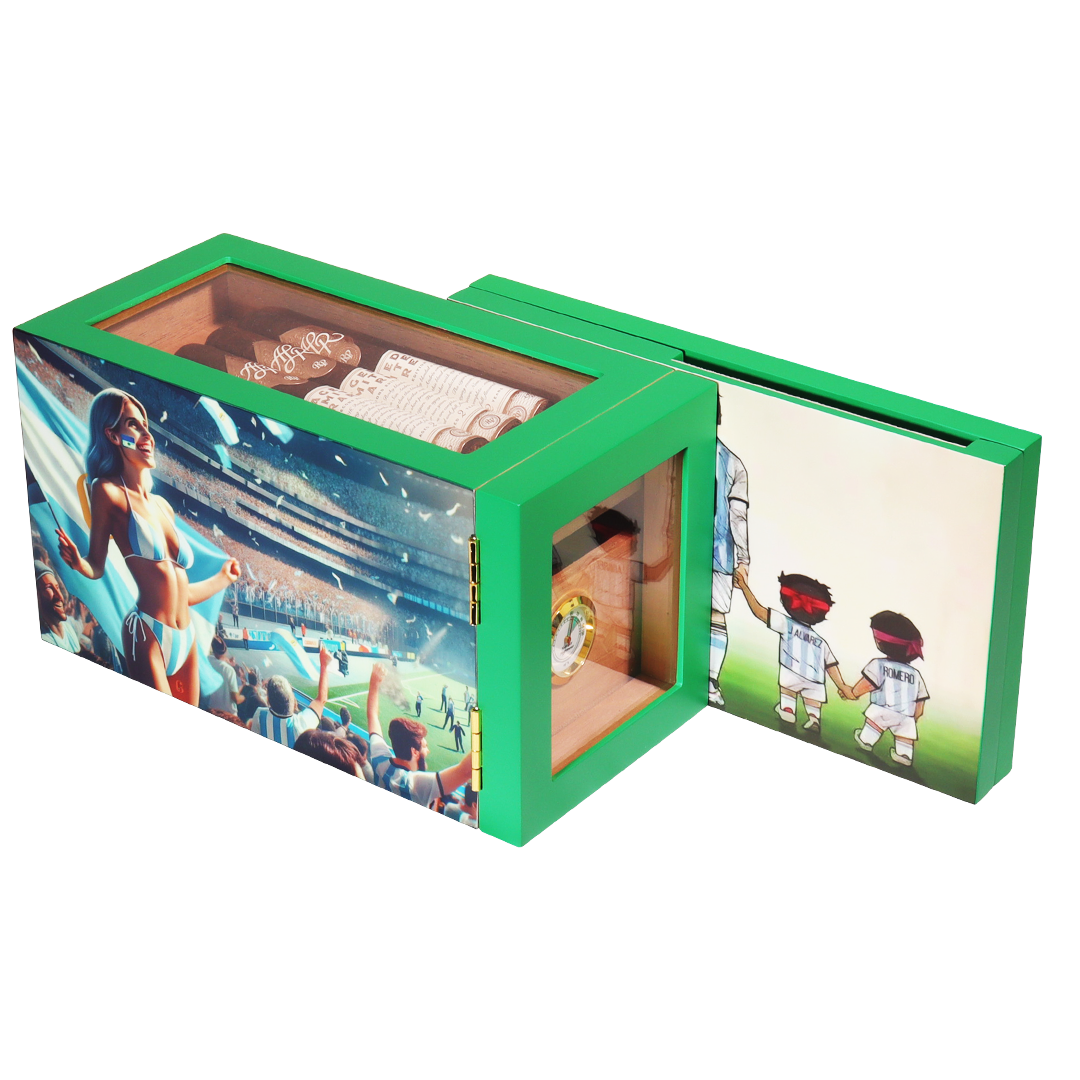 Detachable cigar box Green