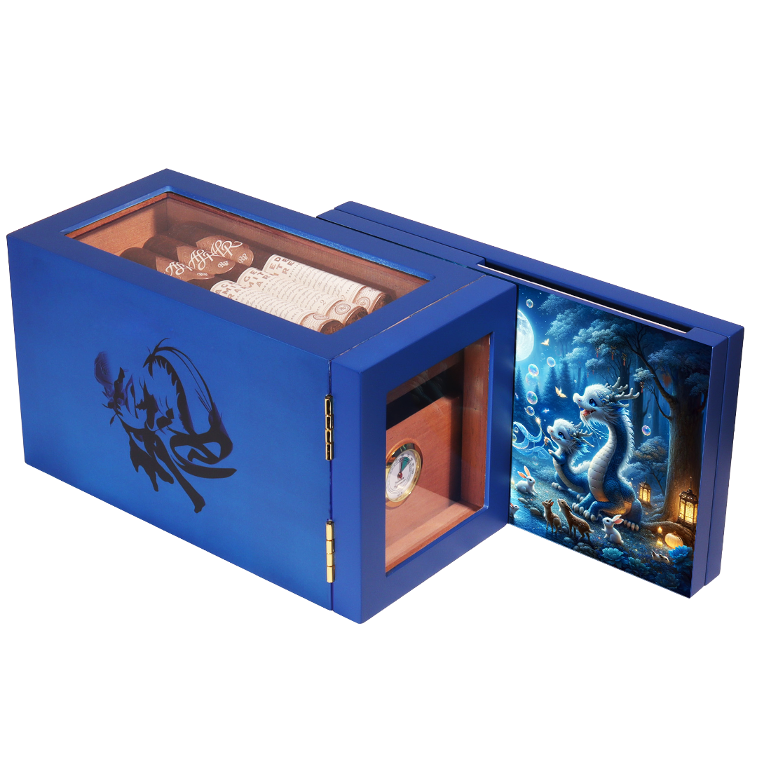 Detachable cigar box Blue