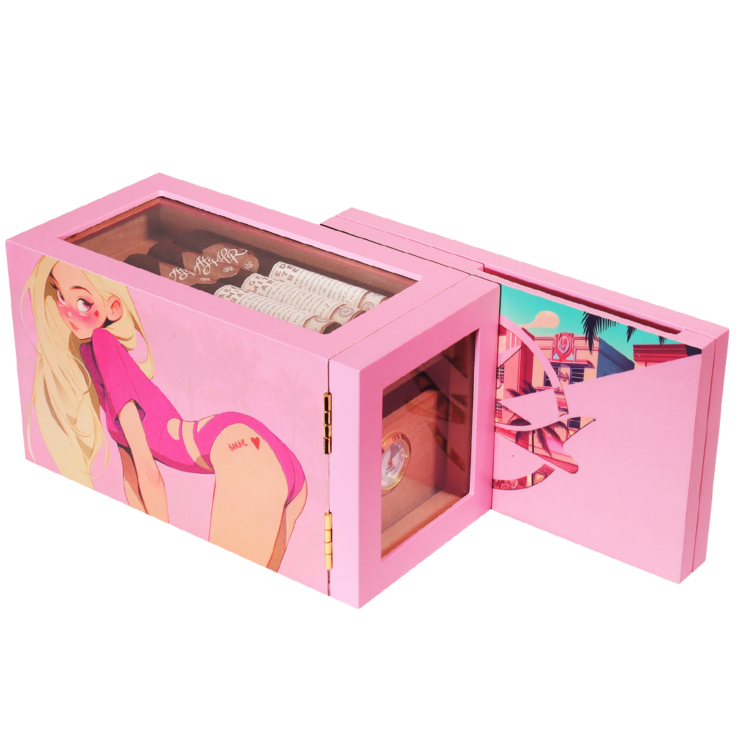 Detachable cigar box Pink
