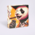 Disposable foldable ashtray Yellow