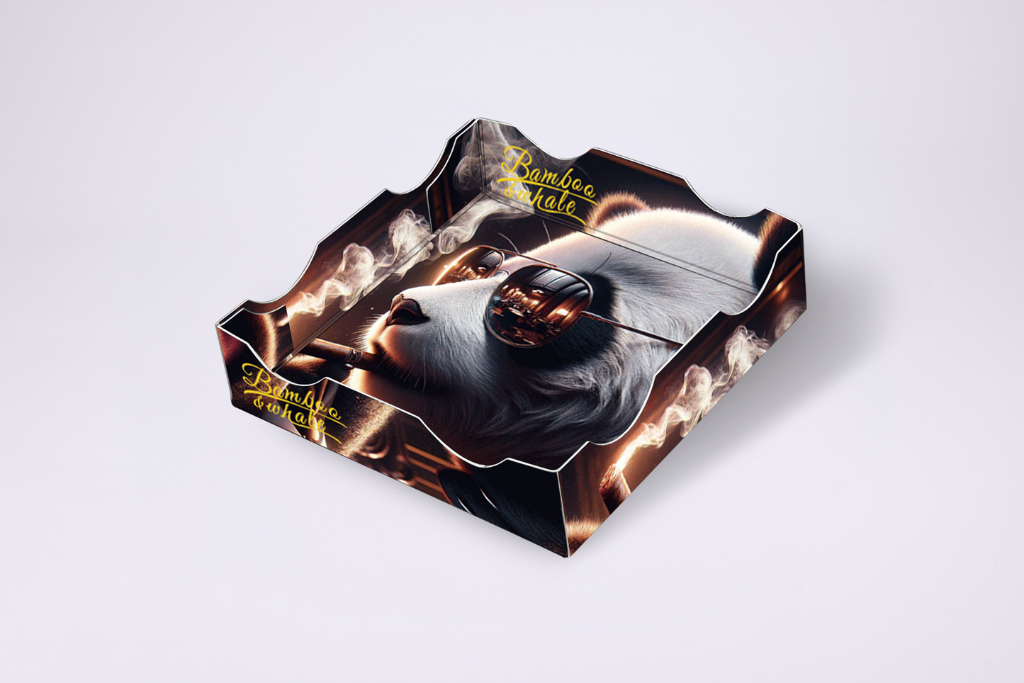 Disposable foldable ashtray Black